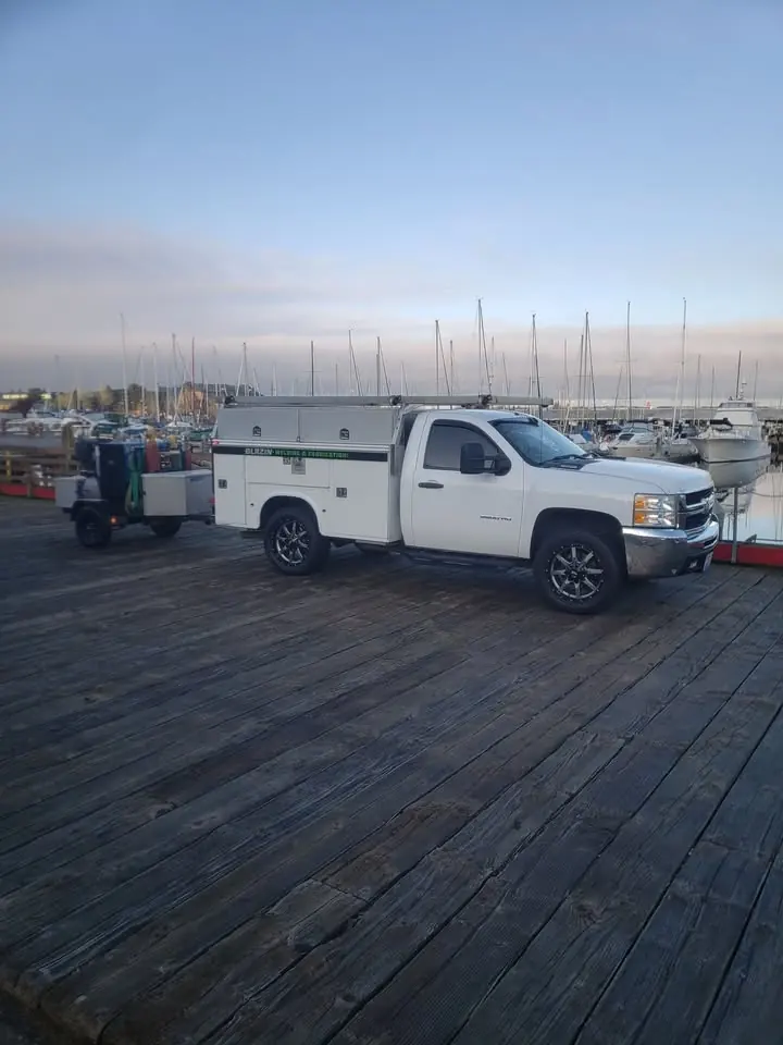 Blazin Welding mobile service truck ready for field work